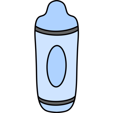 Retro groovy pastel mavi pastel boya klibi Moda çizgi film karalaması okul malzemeleri resim çizimi