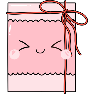 Kırmızı kurdeleli pembe sevgililer günü hediyesi kutusu.