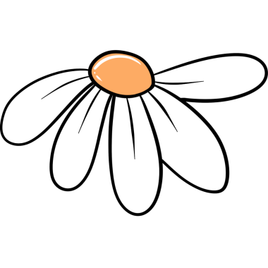 Papatya çiçeği karalaması.