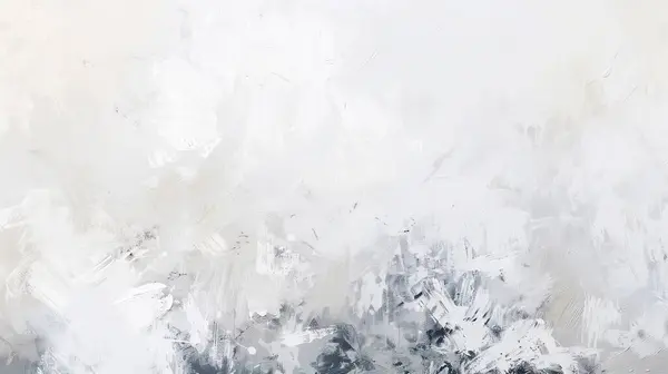 Yumuşak, sessiz tonlara ve ince fırça darbelerine sahip minimalist soyut bir tablo, dingin ve ruhani bir atmosfer yaratıyor.