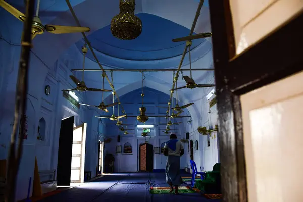 stock image inside of a muslim moshjid in dhaka bangladesh