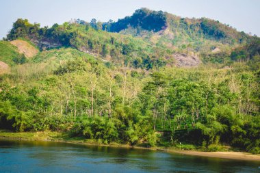 Nehrin güzel manzarası. doğa arkaplanı