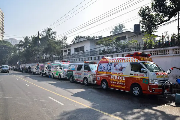 Şehirde ambulans