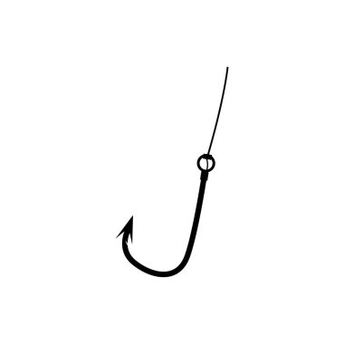 balıkçı vektörü resimleme sembolü