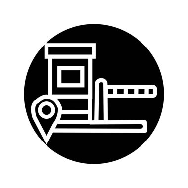 vektör simgesi geçiş kapısı illüstrasyon sembolü