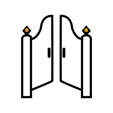 ev kapısı simge tasarımı