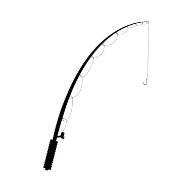 balıkçı vektörü resimleme sembolü