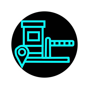 vektör simgesi geçiş kapısı illüstrasyon sembolü