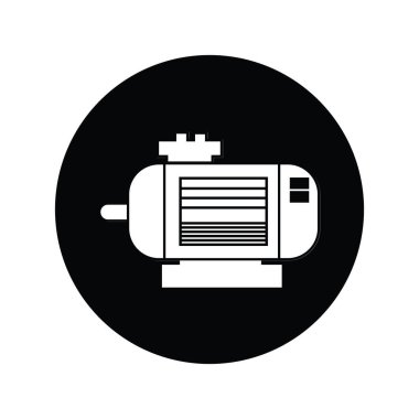 motor dinamo simgesi vektör illüstrasyon tasarımı