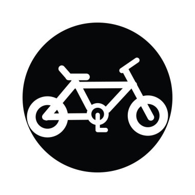 Bisiklet ikonu VECTOR ILLUSTRASYON Sembol DESİGN