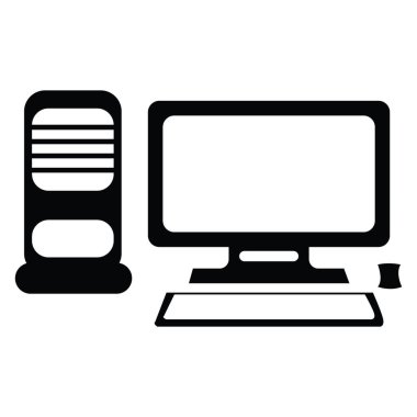 bilgisayar simgesi pc vektör illüstrasyon sembolü tasarımı