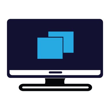 bilgisayar simgesi pc vektör illüstrasyon sembolü tasarımı