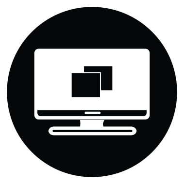 bilgisayar simgesi pc vektör illüstrasyon sembolü tasarımı