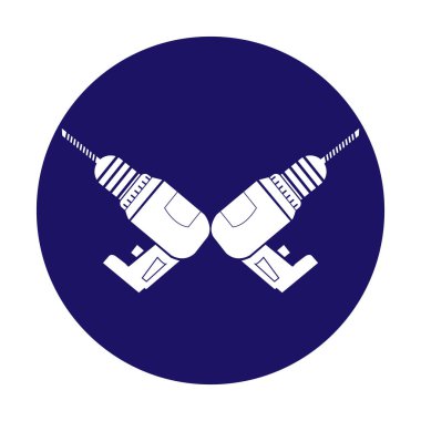 sondaj makinesi simgesi vektör çizim sembolü tasarımı