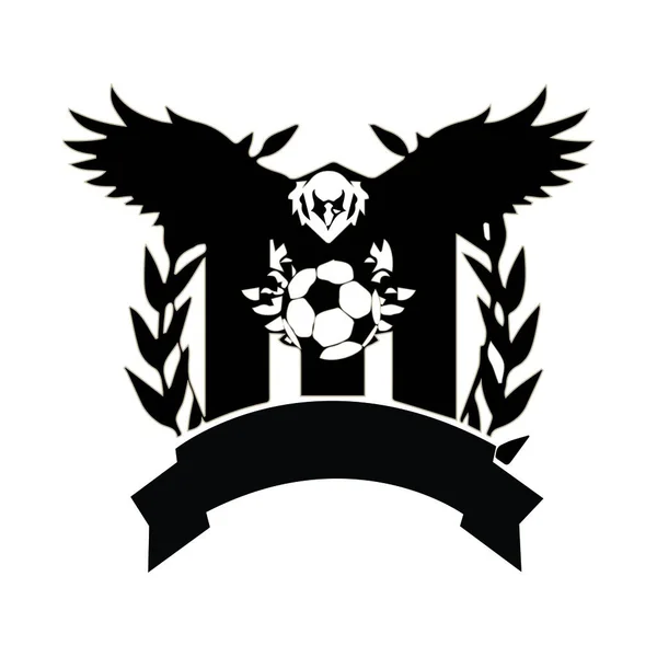 Futbol kulübü logosu vektör illüstrasyon sembolü tasarımı