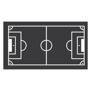 futbol alanı ikon vektörleri sembol tasarım şablonu