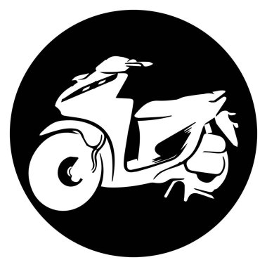 motosiklet simgesi vektörleri illüstrasyonu