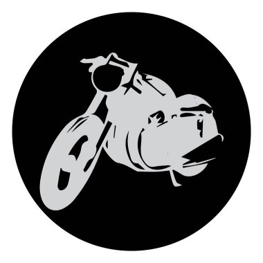motosiklet simgesi vektörleri illüstrasyonu