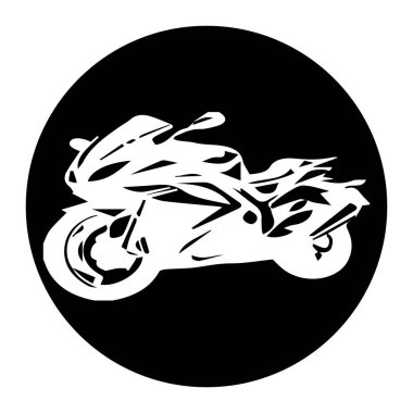 motosiklet simgesi vektörleri illüstrasyonu