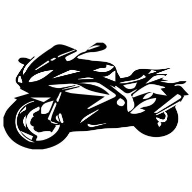 motosiklet simgesi vektörleri illüstrasyonu