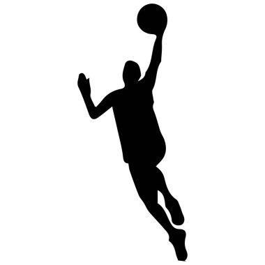 Basketbol oynayan bir kişinin simgesi