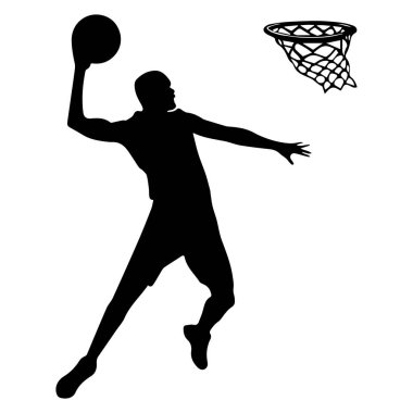 Basketbol oynayan bir kişinin simgesi