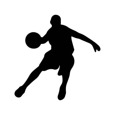 Basketbol oynayan bir kişinin simgesi