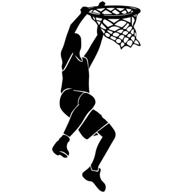 Basketbol oynayan bir kişinin simgesi