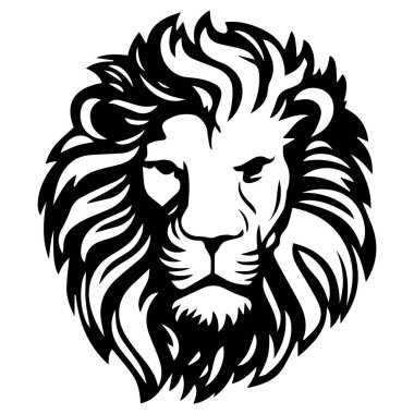aslan hayvan simgesi çizimi