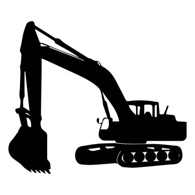 Kazıcı ağır ekipman araç simgesi