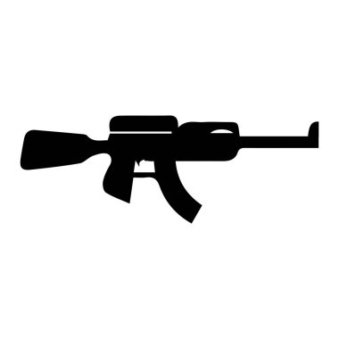 tüfek ikonu vektör çizim sembolü tasarımı