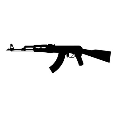 tüfek ikonu vektör çizim sembolü tasarımı