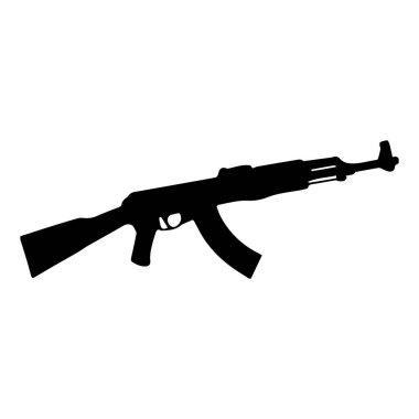 tüfek ikonu vektör çizim sembolü tasarımı