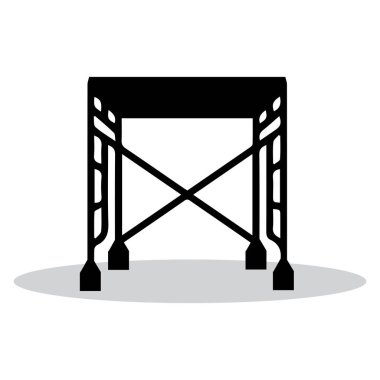 yapı iskeleti vektör illüstrasyon sembolü tasarımı