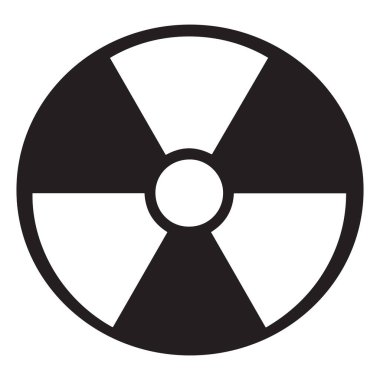 Nükleer bomba ikon vektörleri çizimi