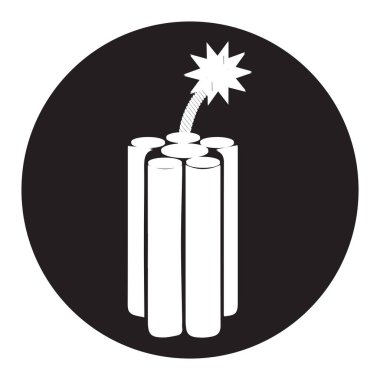 dinamit bombası ikon vektörleri çizimi