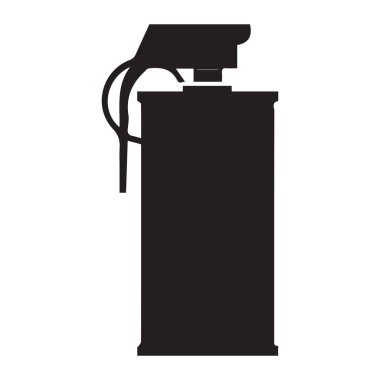 Duman Bombası Askeri simge vektörleri çizimi