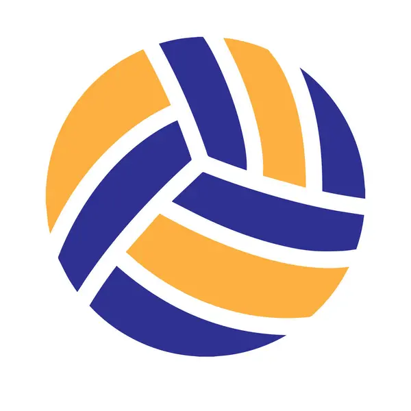 Voleybol ikon vektörleri illüstrasyonu