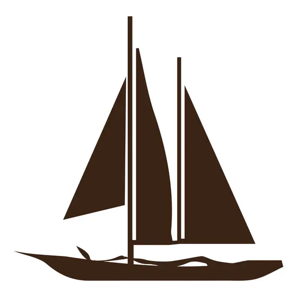 Barca Icona Vettori Illustrazione Simbolo Design — Vettoriale Stock