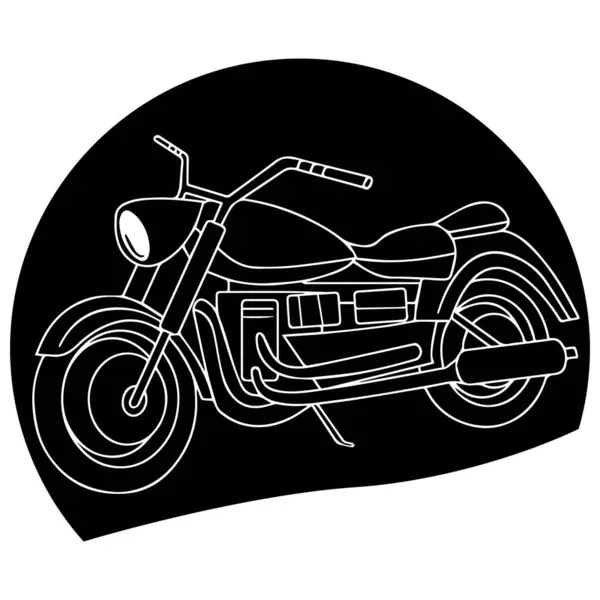 Motorbike Riding Icon Vectors Illustration — Stock Vector