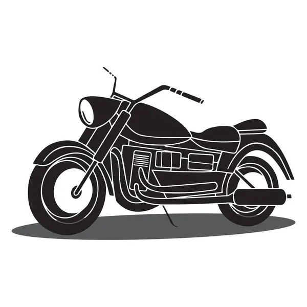 Motosiklet Biniciliği Ikon Vektörleri Çizimi — Stok Vektör