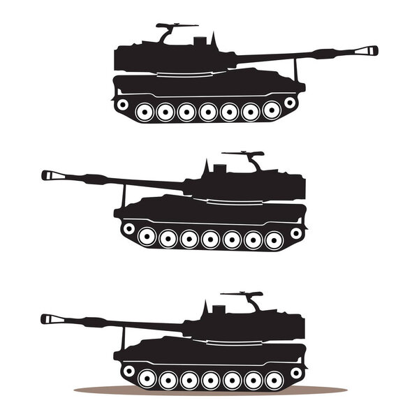armored tank vector illustration symbol design