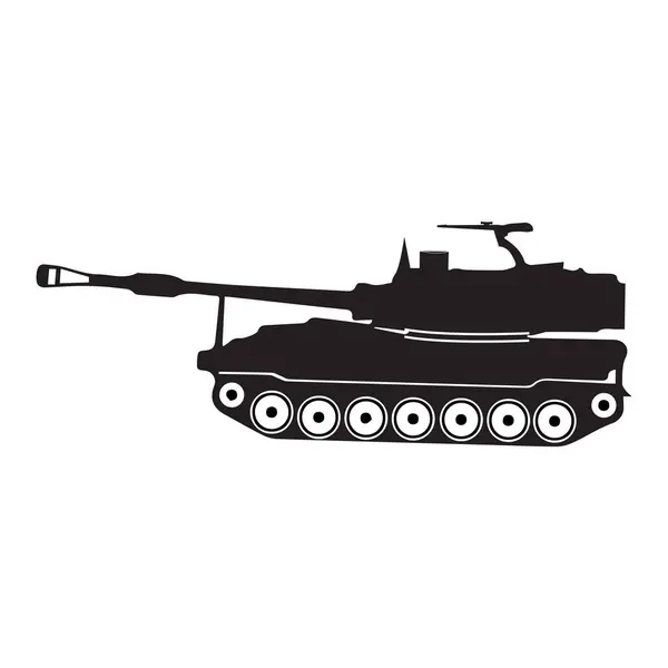 Zırhlı tank vektör illüstrasyon sembolü tasarımı