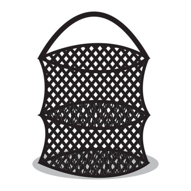 balıkçı ağı simgesi vektör illüstrasyon şablonu tasarımı