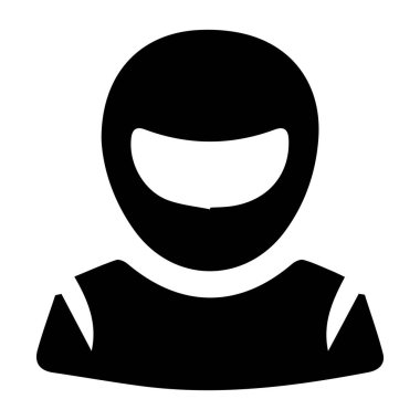 araba yarışçısı ikon vektörleri illüstrasyonu