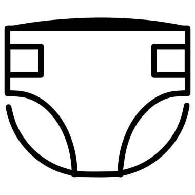 bebek bezi ikonu vektörleri illüstrasyon sembolü tasarımı