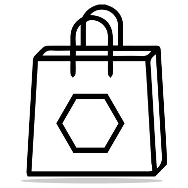 çanta simgesi vektörleri illüstrasyon sembol tasarımı