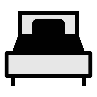 Döşek simgesi vektörleri illüstrasyon sembolü tasarımı