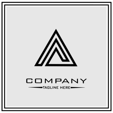 soyut logo tasarımı, siyah ve beyaz geometrik teknoloji simgesi