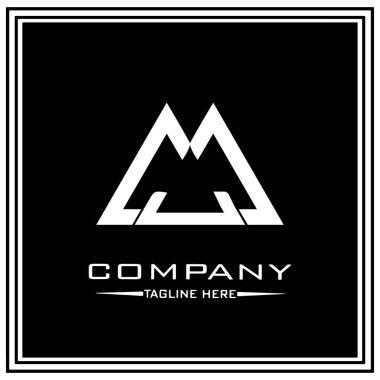 soyut logo tasarımı, siyah ve beyaz geometrik teknoloji simgesi